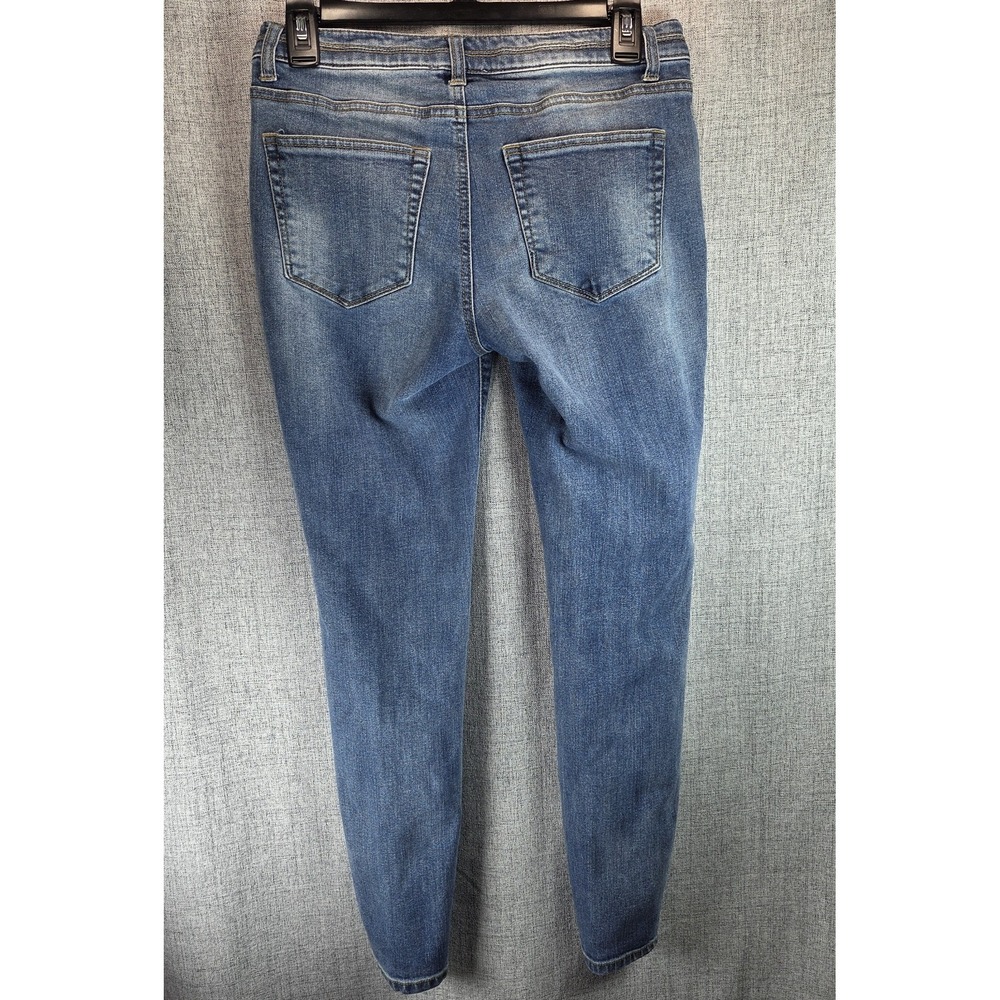 For The Republic Star Embroidered Skinny Jeans Festival Mid Rise Women 4/26 Rock - Picture 5 of 8